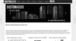 Desktop Screenshot of bostonaudio.com